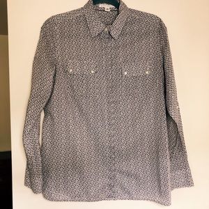 Banana Republic Button Down Floral Blouse